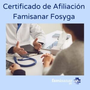 Certificado de afiliación famisanar fosyga
